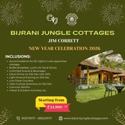 Jim Corbett New Year Packages 2026:Celebrate at Bijrani Jungle Cottage