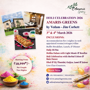 Luxury Holi Packages 2026 in Jim Corbett at Amaris Greens Resort